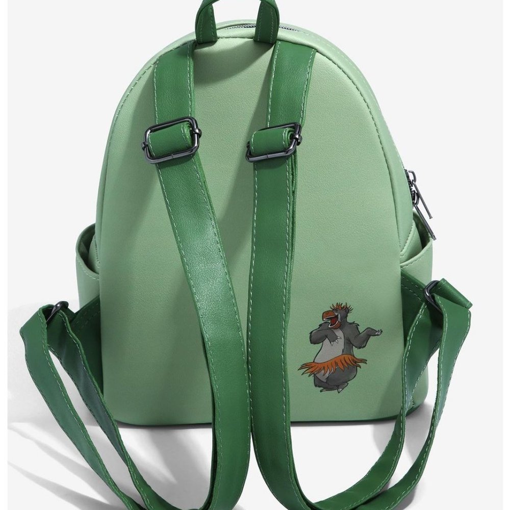 Loungefly Disney Jungle Book Mini Backpack Characters Trees Leaves Bag - Picture 3 of 4